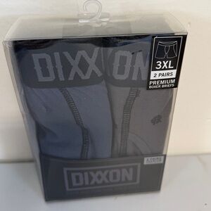 NIB Dixxon Flannel Company Mens Size 3XL Premium Boxer Briefs Logo 2 Pairs
